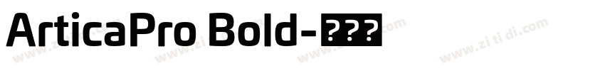 ArticaPro Bold字体转换